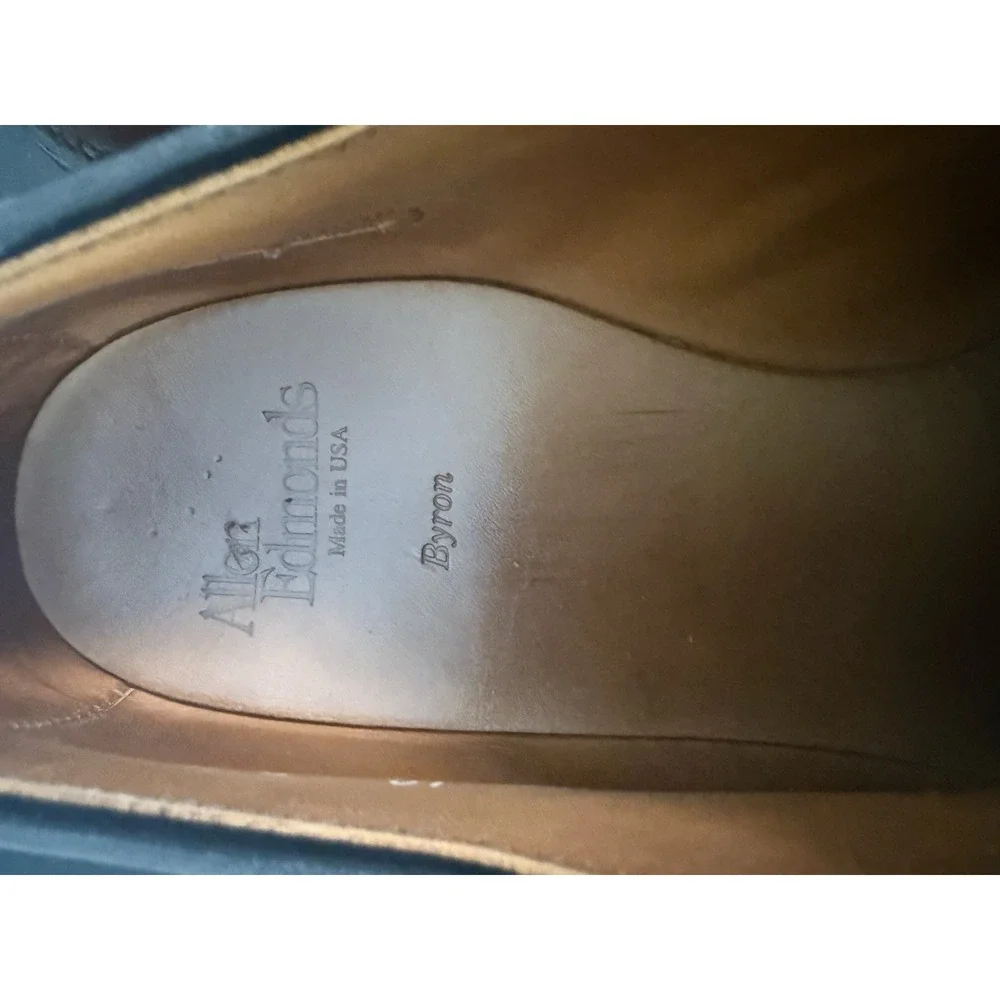 Vintage Allen Edmonds Wayland Cap Toe Oxford Shoes 10 B USA w/ Trees & Box